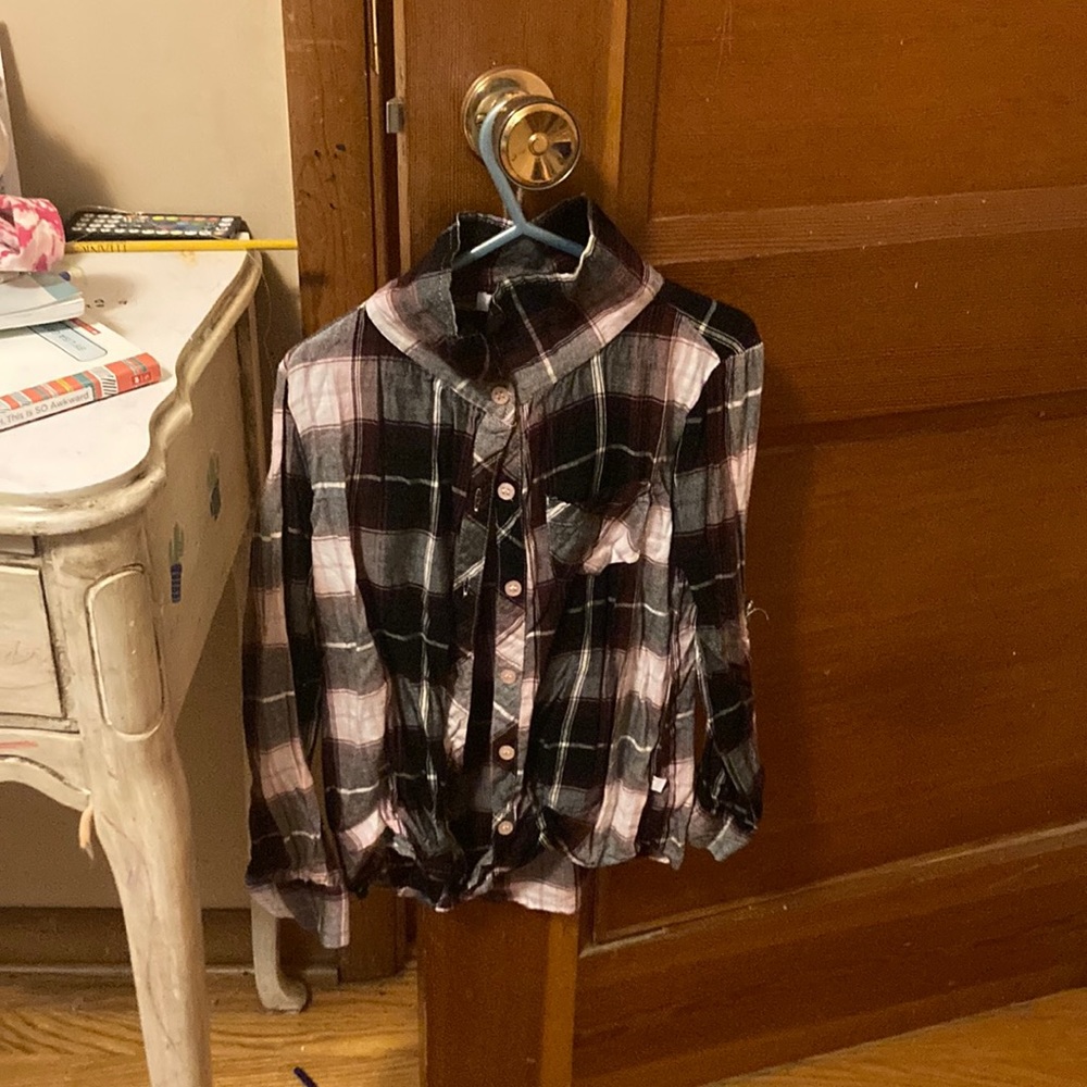 Plaid button down